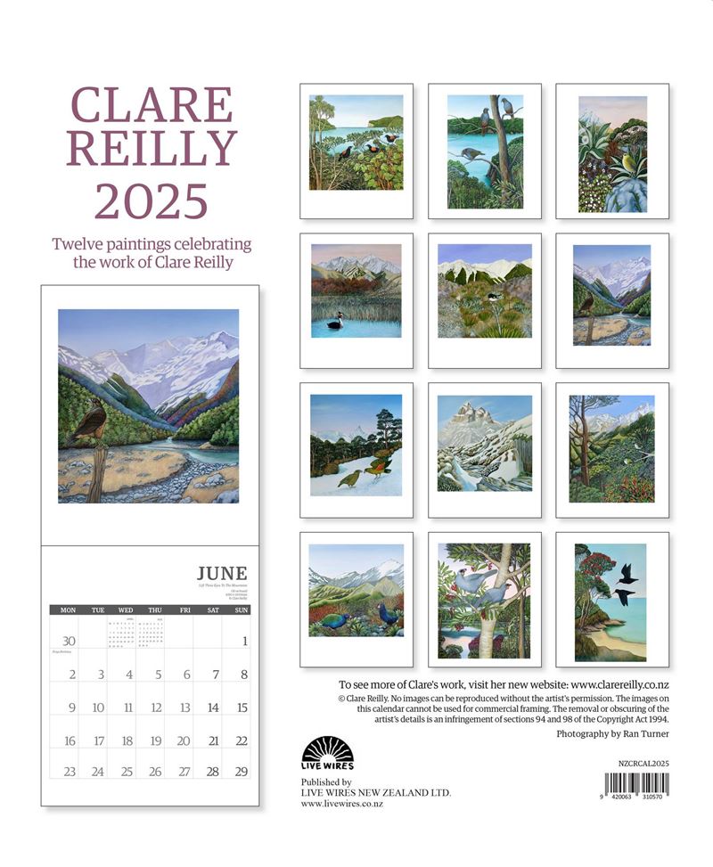 2025 Clare Reilly Wall Calendar