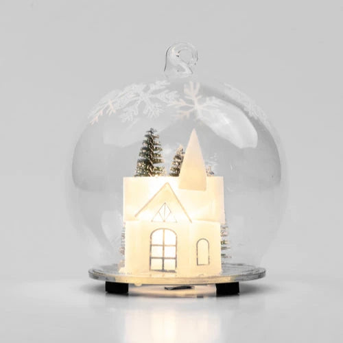 Twinkle Christmas Church Globe Light