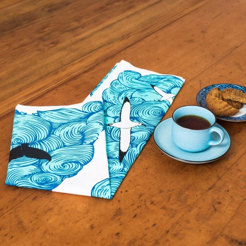 Patterns Of NZ Earth Sea Sky Tea Towel