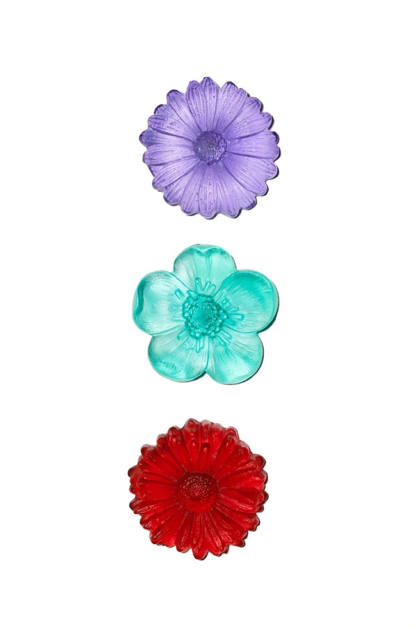 Garden Path Flower Set Of 3 | Bright Summer | Lagoon