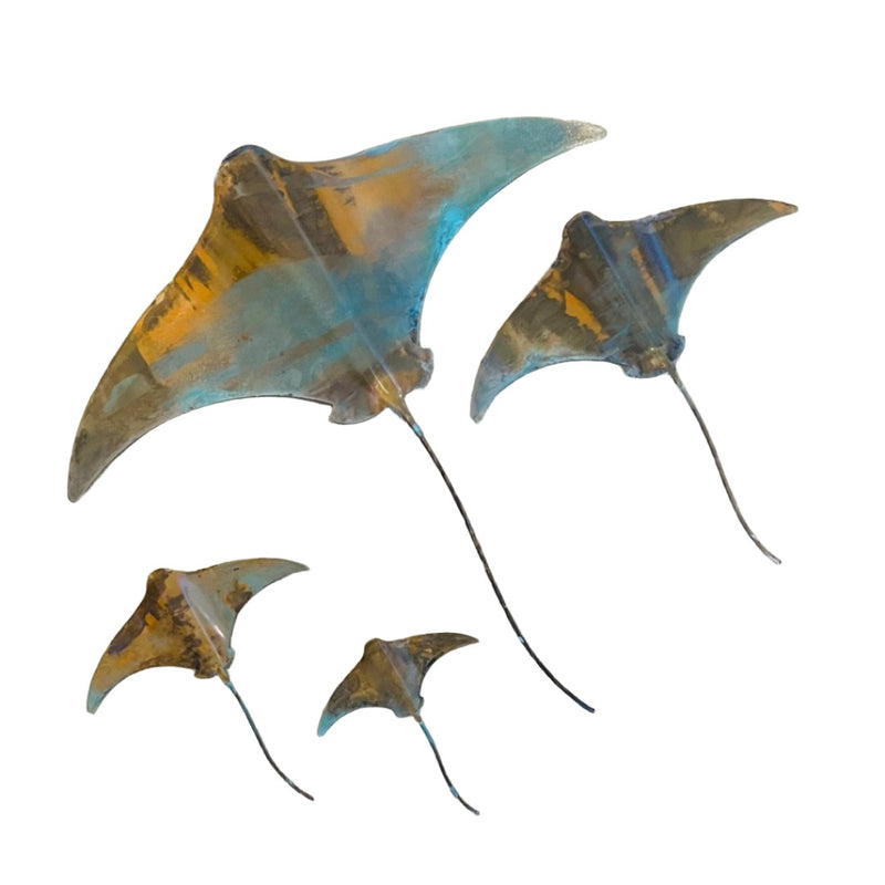 Copper Stingrays Set Of 4