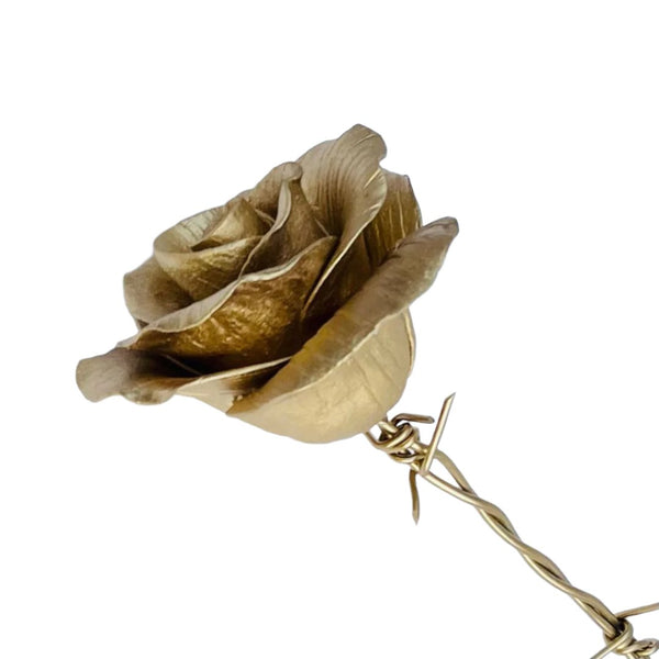 Gold Ceramic Rose