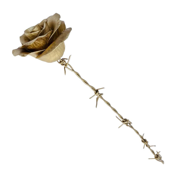 Gold Ceramic Rose