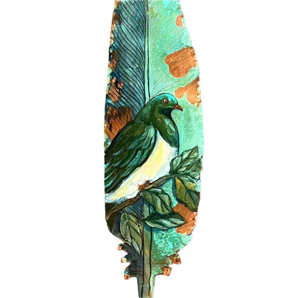 Kererū On Copper Feather