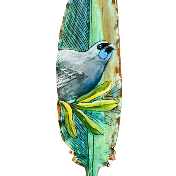 Kōkako On Copper Feather