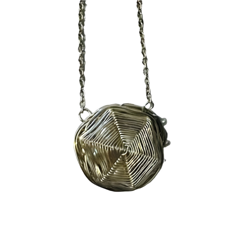 Fantail On Nest Pendant | Fine Silver With Freshwater Pearls by Annette Cavell