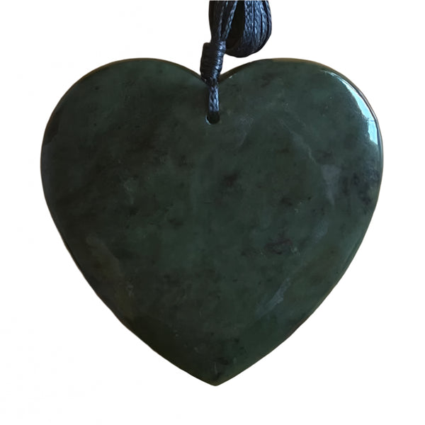 Pounamu Carved Heart Pendant