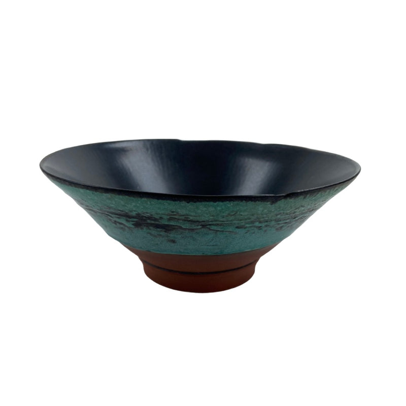 Turquoise & Black Broken Edge Bowl