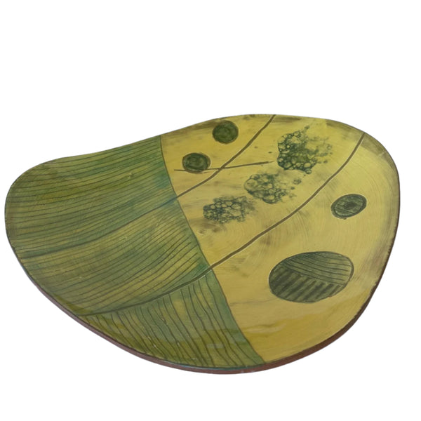 Yellow Bubble Glaze Platter