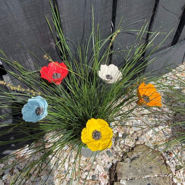 Ceramic Flowers Colourful Mix | Box Of 5