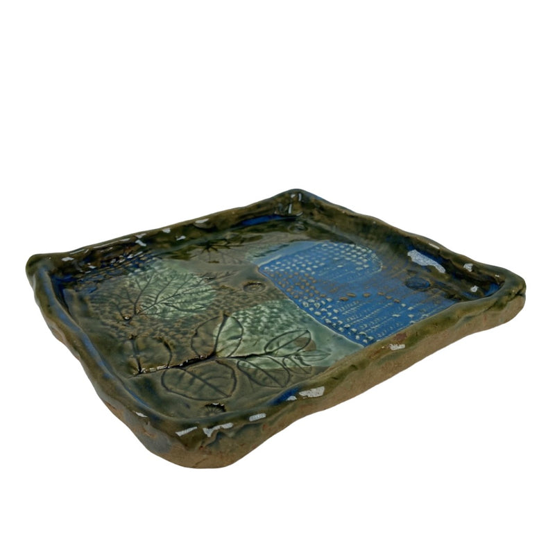 Large Botanical Square Plate