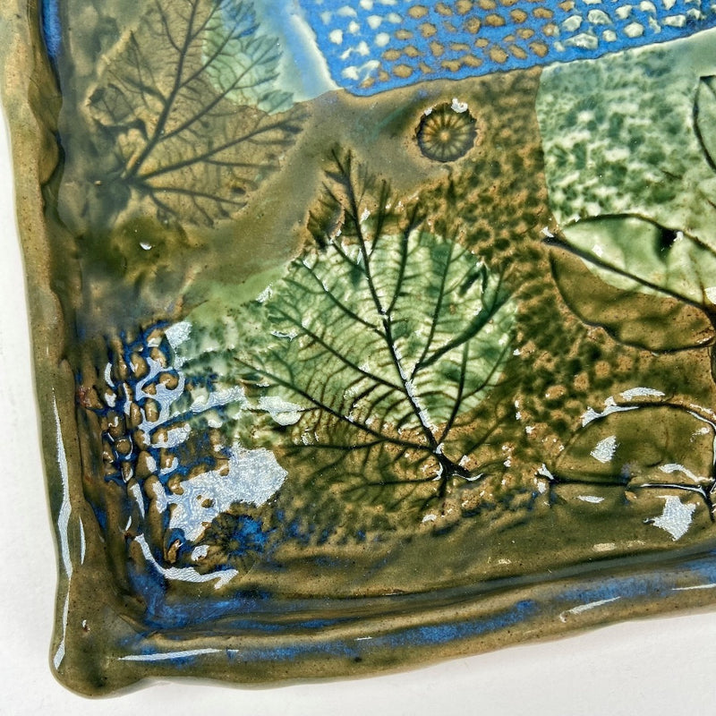 Large Botanical Square Plate