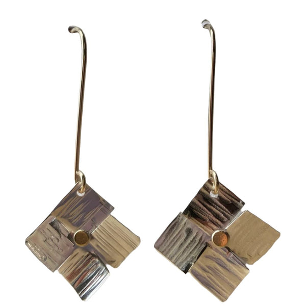 Square Flower Earrings