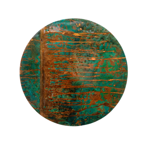 Tides | Copper + Patina Art Circle