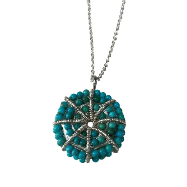 Kina Necklace With Turquoise and Sterling Silver