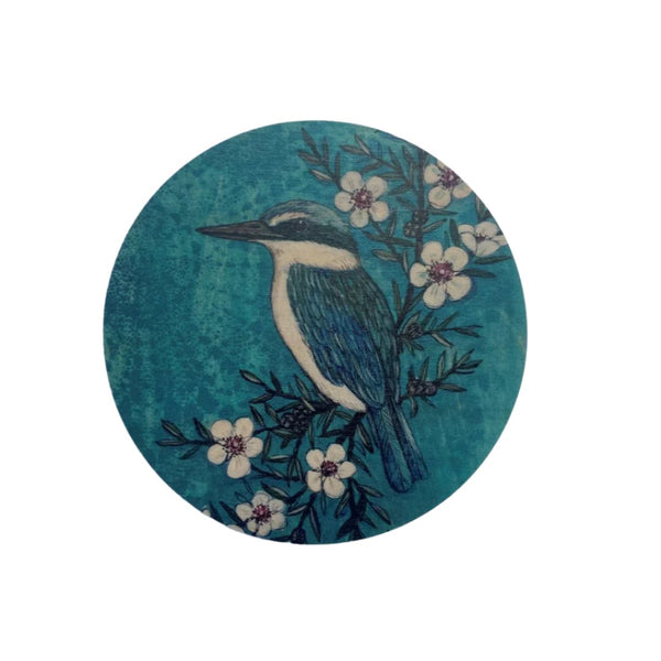 Turquoise Native Bird Wall Discs