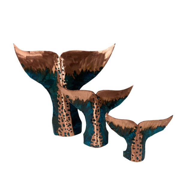 Copper Whale Tails | Set of 3