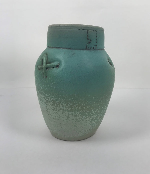 Graduated Glazed Vase